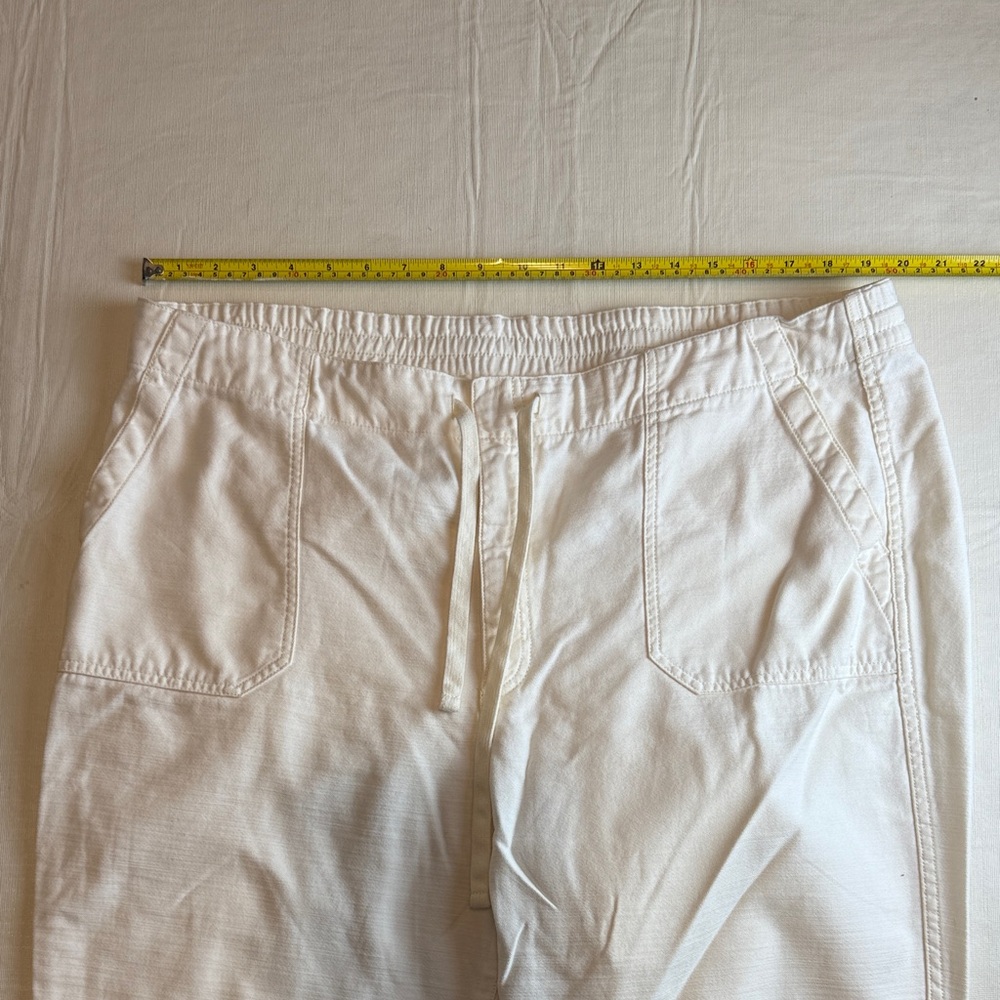 J. Crew Women's Off-White Elastic Waist Drawstring Pants Size XXL - Picture 8 of 14